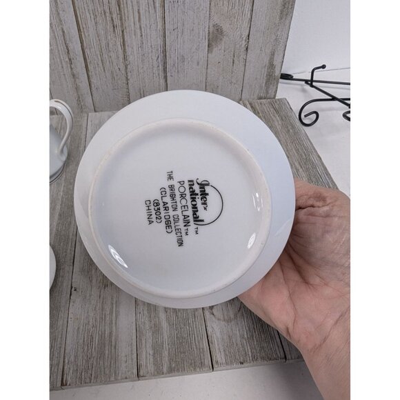 International Brighton Claridge 8302 Porcelain Creamer & Sugar Bowl Set - Picture 10 of 11